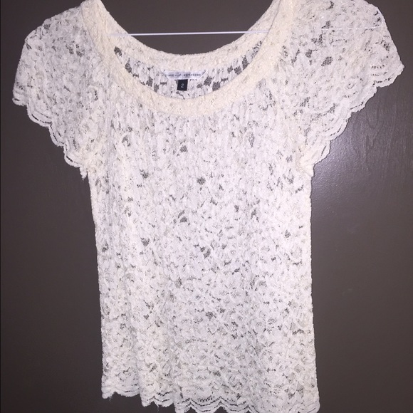 Semi- Sheer lace shirt