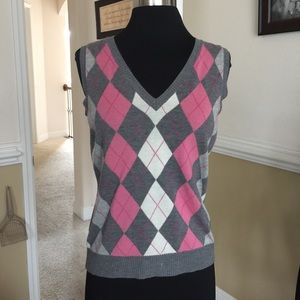 Gray checker blouse