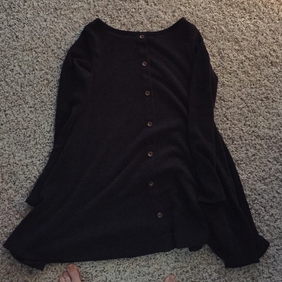 Dark gray sweater tunic - Picture 2 of 3