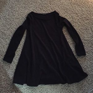 Dark gray sweater tunic