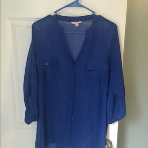 CANDIES SIZE XL sheer tunic top