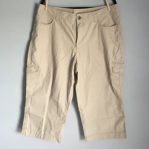 RIDERS LEE KHAKI CAPRIS