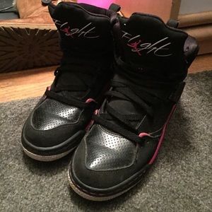 Pink Jordan Flights Size 7