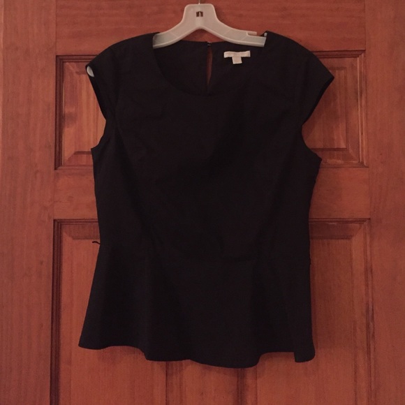 Black peplum top