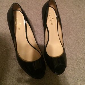 Kate Spade Patent Leather Peep Toe Pump