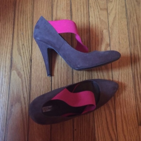 🤘🏻Zara purple and pink suede heels - Picture 3 of 4