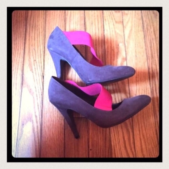 🤘🏻Zara purple and pink suede heels - Picture 4 of 4