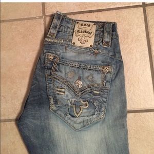 Men's rock revival jeans--worn once