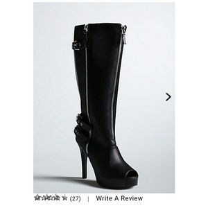 Super sexy peep toe wide calf boots!!!!