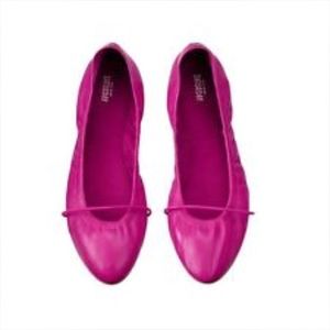 Kate Spade Saturday Roll-Up flats in Magenta
