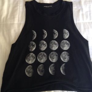 Brandy Melville moon phases graphic top