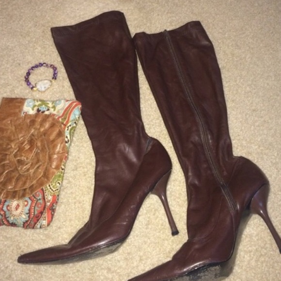Brown Steve Madden tall boots - Picture 2 of 4