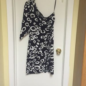 One shoulder evening dress