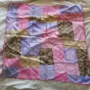 Coach silk scarf