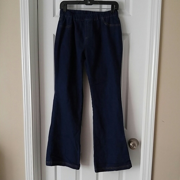 Dark Wash Boot Cut Elastic Waist Maternity Jeans