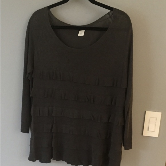 J Crew ruffled sweater