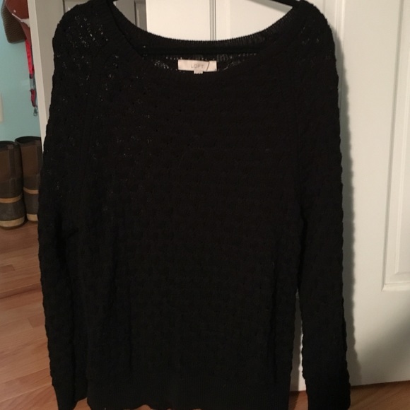 LOFT Chunky black sweater - Picture 1 of 1