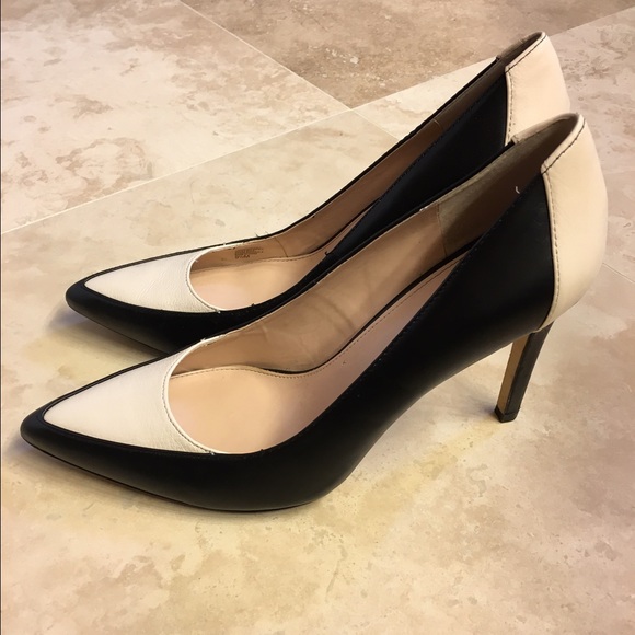 Banana Republic Ivory and Black Heels