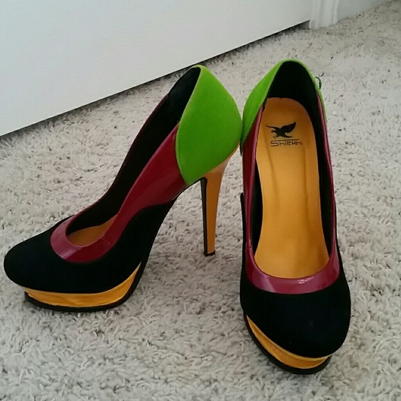 Multicolored heels - Picture 2 of 4
