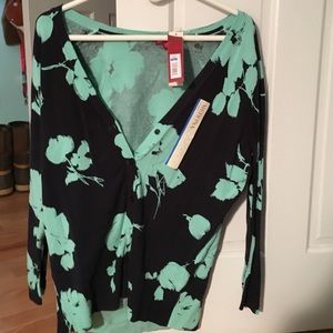 Merona floral cardigan