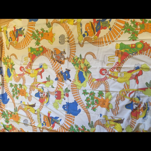 Vintage Ronald McDonald twin bed sheet set