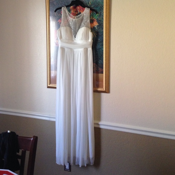 White formal dress