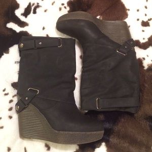 Steve Madden wedge booties