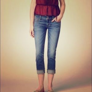 American Eagle Artist Crop Jean in Tinted Medium