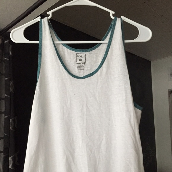 White tank with green trim