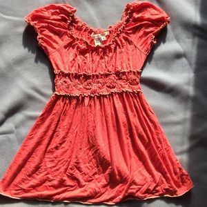 Peach Babydoll Shirt