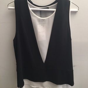 Black and white never been worn Zara tank top