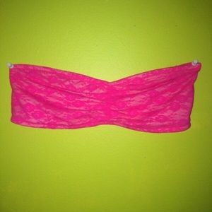 PINK Victoria's Secret pink laced Bando