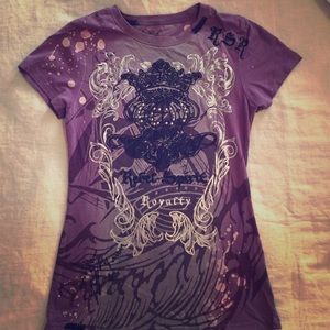 Rebel Spirit purple embellished shirt size Small
