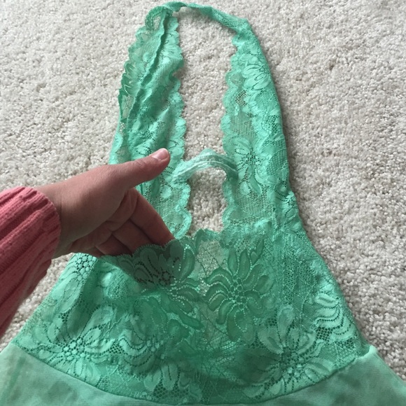 Fredericks of Hollywood lace halter teddie - Picture 2 of 4