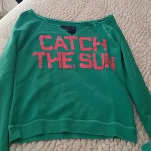 American Eagle distressed crew