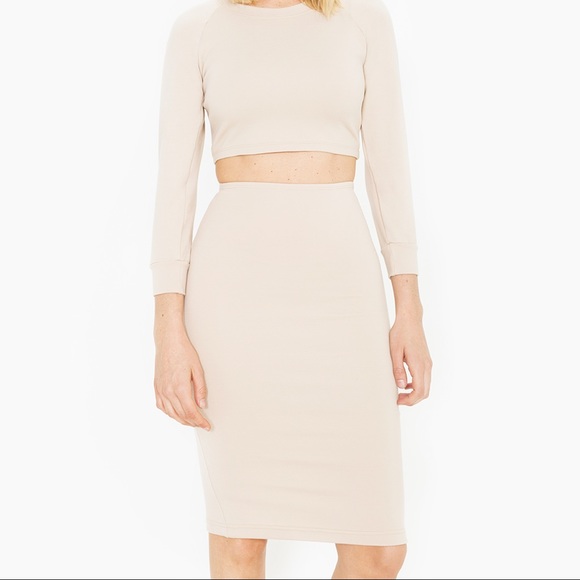 American Apparel - Ponte Mid-Length Pencil Skirt