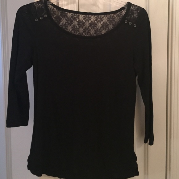 Express Black 3/4 sleeve