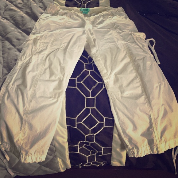 White cargo pants