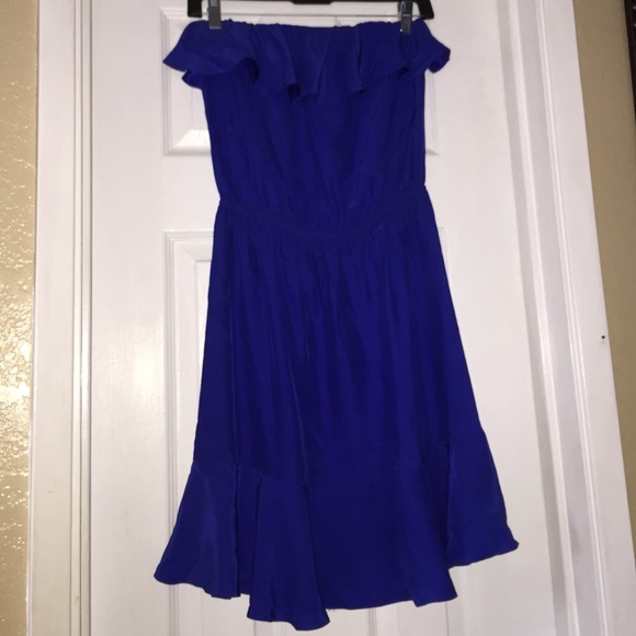 Beautiful Silk Royal Blue Amanda Uprichard Dress.