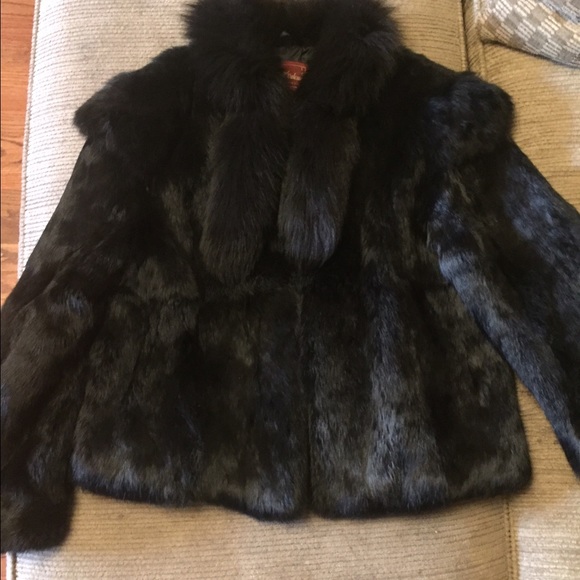 Vintage Sergio Valente 100% rabbit fur coat.