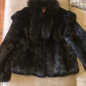 Vintage Sergio Valente 100% rabbit fur coat.