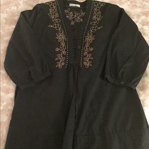 Embroidered Black blouse