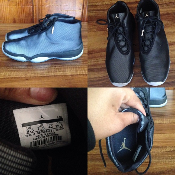 Jordan futures color reflecto black size8.5