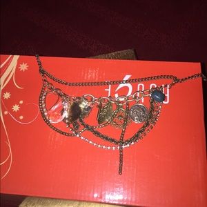 Grecian style charm necklace