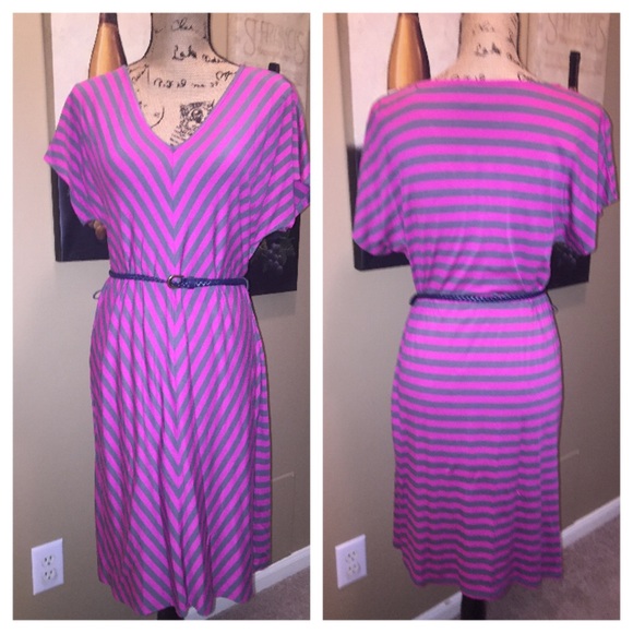 Chevron print dress NWOT