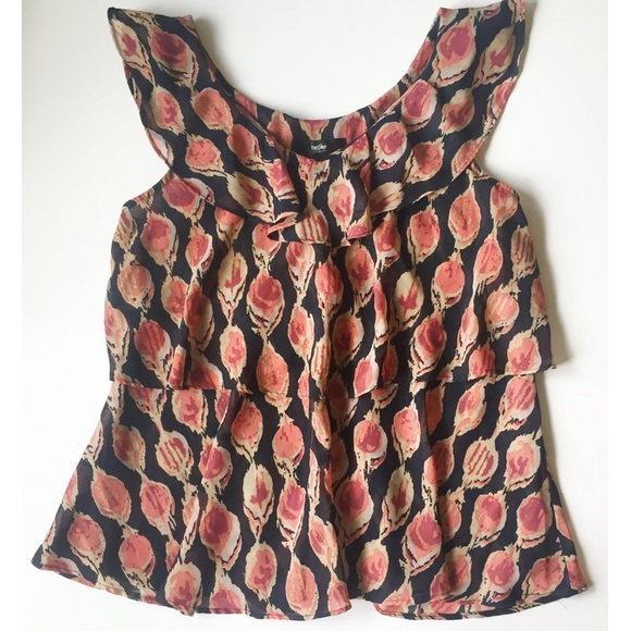 Tiered Patterned Blouse - Picture 2 of 2