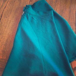 NWOT Forever 21 Emerald green skater skirt