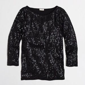 3/4 sleeve Full Sequin J Crew Factory top
