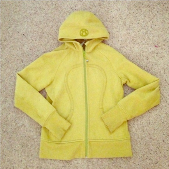 Lululemon lime green scuba hoodie