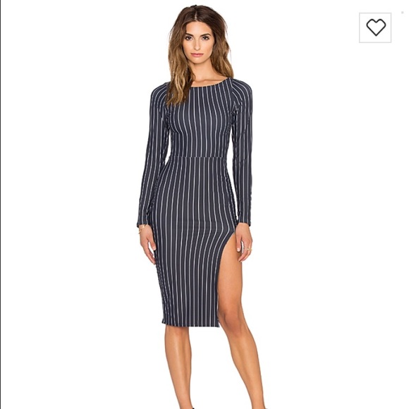 Donna Mizani Boat Neck Midi Dress